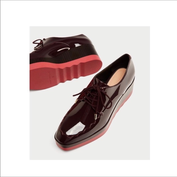 zara derby platform shoes